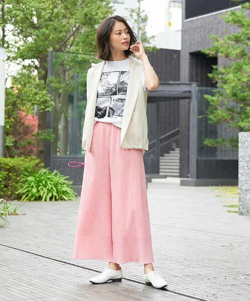 CARA O CRUZ / キャラ・オ・クルス その他パンツ | 洗える イージーワイドパンツ | 詳細5