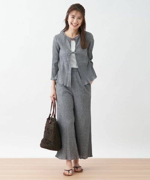 CARA O CRUZ / キャラ・オ・クルス その他パンツ | 洗える イージーワイドパンツ | 詳細8