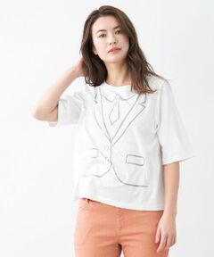 CARA O CRUZ / キャラ・オ・クルス Tシャツ | ネクタイのトロンプルイユTシャツ