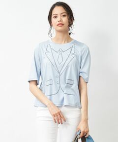 CARA O CRUZ / キャラ・オ・クルス Tシャツ | ネクタイのトロンプルイユTシャツ