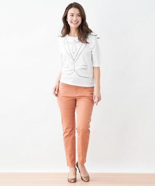 CARA O CRUZ / キャラ・オ・クルス Tシャツ | ネクタイのトロンプルイユTシャツ | 詳細12