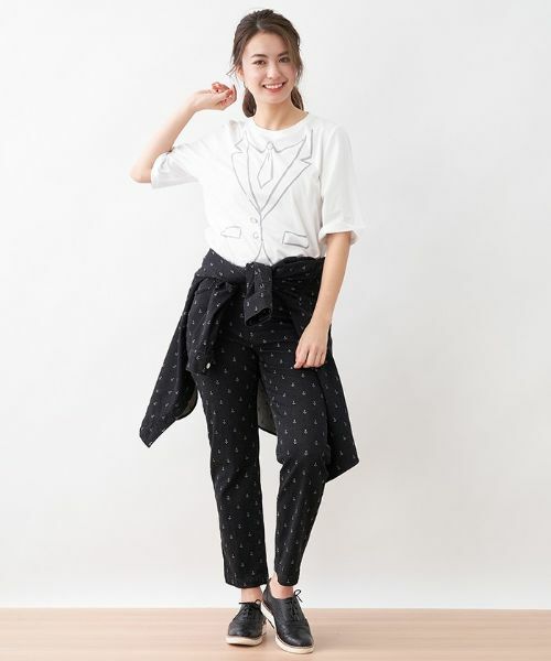 CARA O CRUZ / キャラ・オ・クルス Tシャツ | ネクタイのトロンプルイユTシャツ | 詳細17