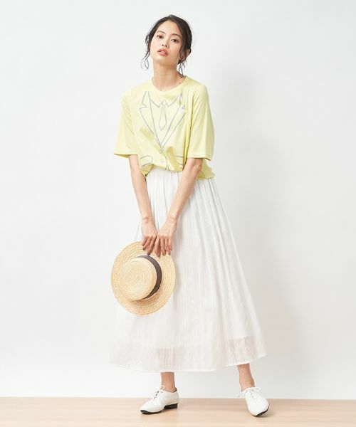 CARA O CRUZ / キャラ・オ・クルス Tシャツ | ネクタイのトロンプルイユTシャツ | 詳細2