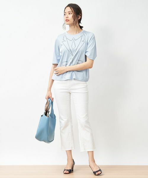 CARA O CRUZ / キャラ・オ・クルス Tシャツ | ネクタイのトロンプルイユTシャツ | 詳細5