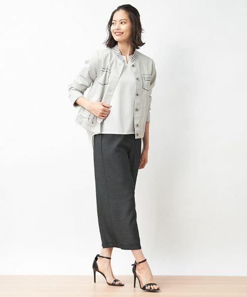 CARA O CRUZ / キャラ・オ・クルス その他アウター | 洗える トロンプルイユジャケット | 詳細14