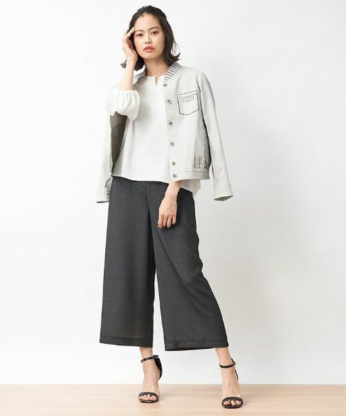 CARA O CRUZ / キャラ・オ・クルス その他アウター | 洗える トロンプルイユジャケット | 詳細16