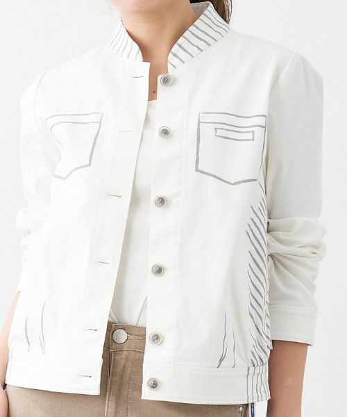 CARA O CRUZ / キャラ・オ・クルス その他アウター | 洗える トロンプルイユジャケット | 詳細17