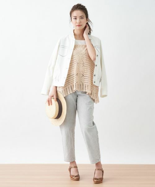 CARA O CRUZ / キャラ・オ・クルス その他アウター | 洗える トロンプルイユジャケット | 詳細4