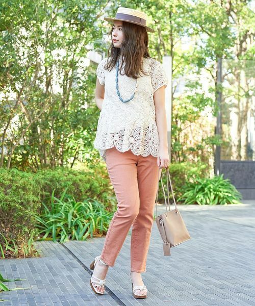 CARA O CRUZ / キャラ・オ・クルス シャツ・ブラウス | かぎ針調ペプラムブラウス | 詳細4