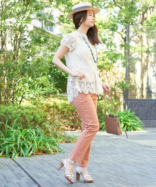 CARA O CRUZ / キャラ・オ・クルス シャツ・ブラウス | かぎ針調ペプラムブラウス | 詳細6