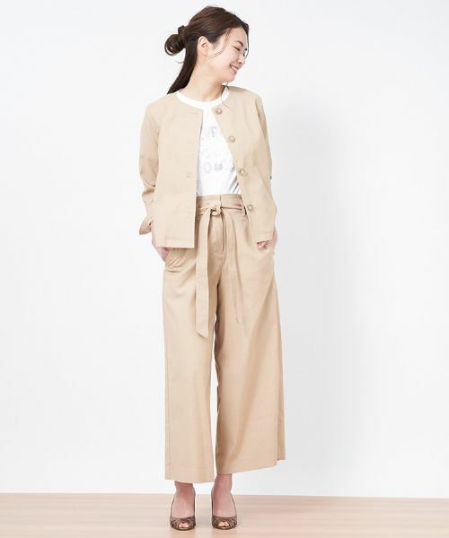 CARA O CRUZ / キャラ・オ・クルス その他パンツ | ベルト付きパンツ | 詳細1