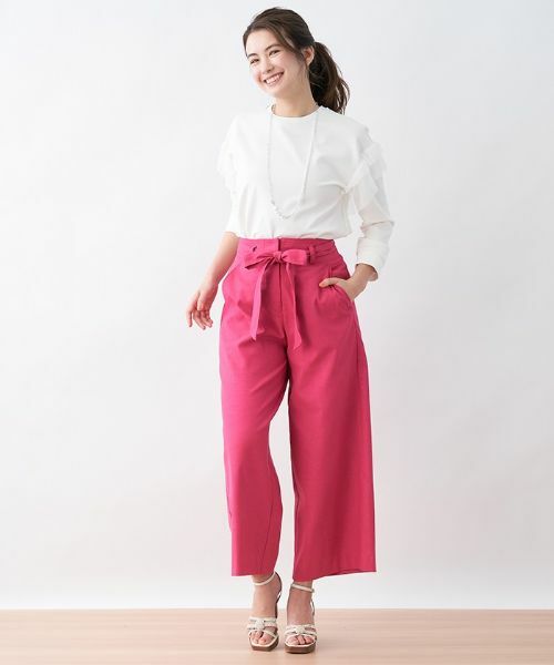 CARA O CRUZ / キャラ・オ・クルス その他パンツ | ベルト付きパンツ | 詳細19