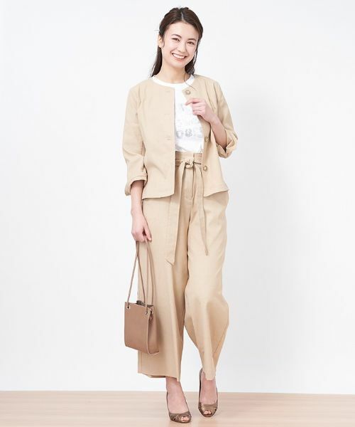 CARA O CRUZ / キャラ・オ・クルス その他パンツ | ベルト付きパンツ | 詳細2