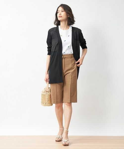 CARA O CRUZ / キャラ・オ・クルス カーディガン・ボレロ | 異素材MIXカーディガン | 詳細10