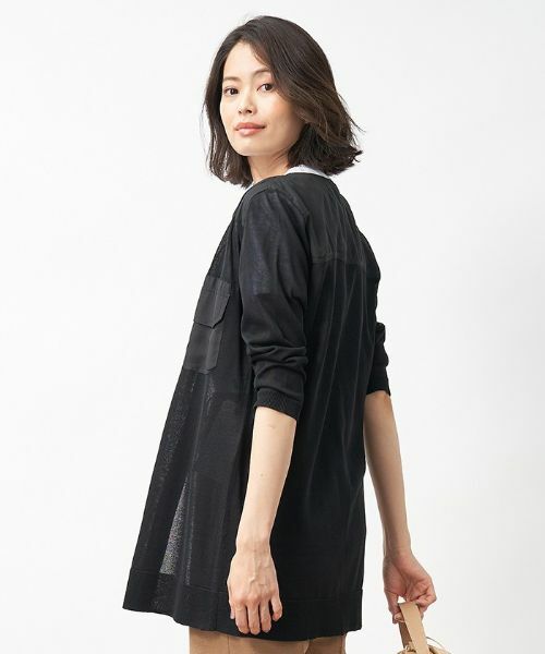 CARA O CRUZ / キャラ・オ・クルス カーディガン・ボレロ | 異素材MIXカーディガン | 詳細6