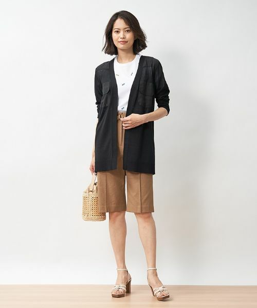 CARA O CRUZ / キャラ・オ・クルス カーディガン・ボレロ | 異素材MIXカーディガン | 詳細9