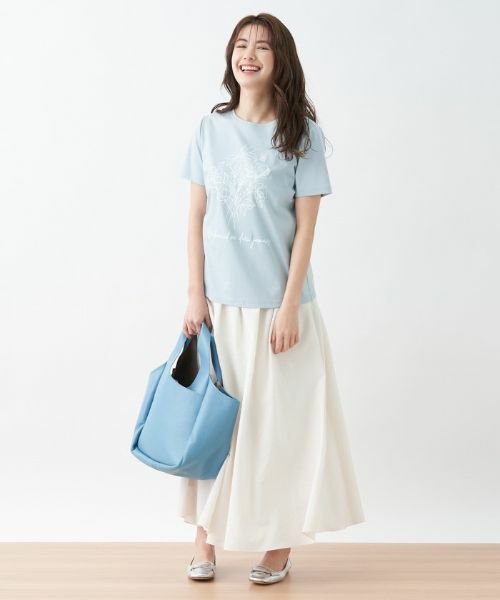 CARA O CRUZ / キャラ・オ・クルス ミニ・ひざ丈スカート | マキシ丈タックフレアスカート | 詳細1