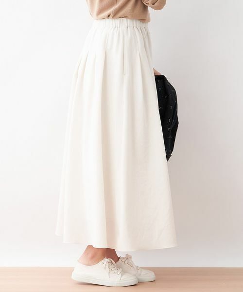 CARA O CRUZ / キャラ・オ・クルス ミニ・ひざ丈スカート | マキシ丈タックフレアスカート | 詳細11