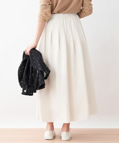 CARA O CRUZ / キャラ・オ・クルス ミニ・ひざ丈スカート | マキシ丈タックフレアスカート | 詳細12