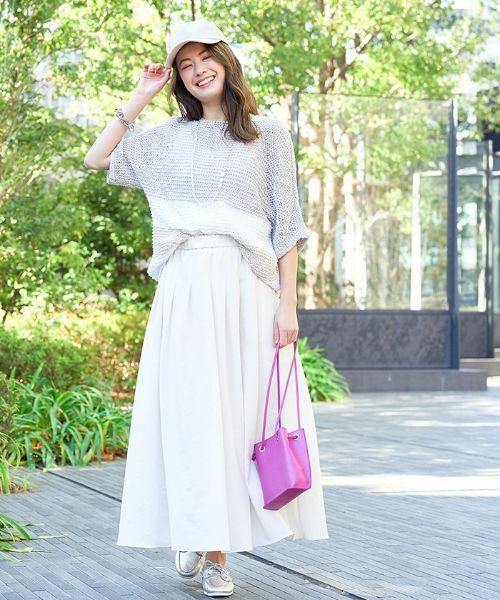 CARA O CRUZ / キャラ・オ・クルス ミニ・ひざ丈スカート | マキシ丈タックフレアスカート | 詳細13