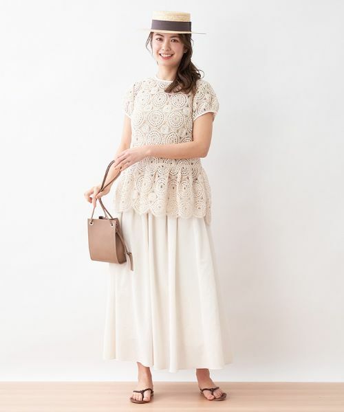 CARA O CRUZ / キャラ・オ・クルス ミニ・ひざ丈スカート | マキシ丈タックフレアスカート | 詳細22