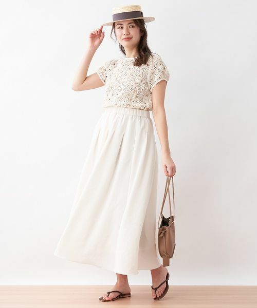 CARA O CRUZ / キャラ・オ・クルス ミニ・ひざ丈スカート | マキシ丈タックフレアスカート | 詳細24