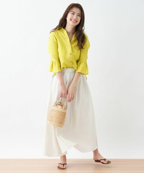 CARA O CRUZ / キャラ・オ・クルス ミニ・ひざ丈スカート | マキシ丈タックフレアスカート | 詳細4