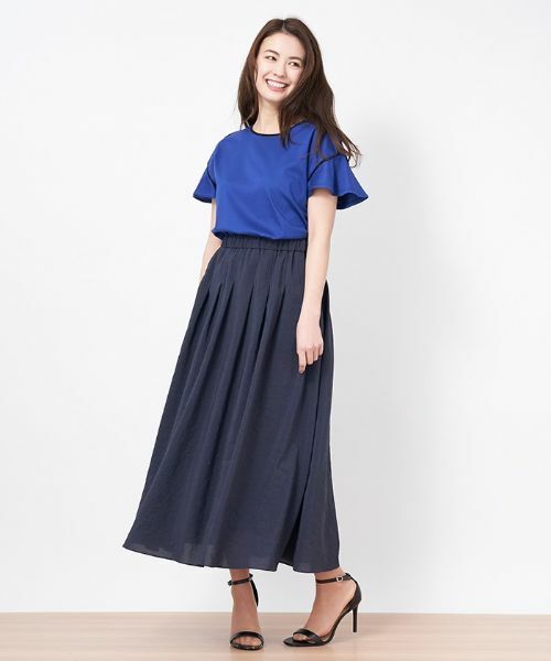 CARA O CRUZ / キャラ・オ・クルス ミニ・ひざ丈スカート | マキシ丈タックフレアスカート | 詳細6