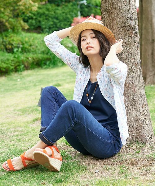 CARA O CRUZ / キャラ・オ・クルス カーディガン・ボレロ | 洗える マリンモチーフジップアップハオリ | 詳細10