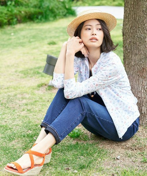 CARA O CRUZ / キャラ・オ・クルス カーディガン・ボレロ | 洗える マリンモチーフジップアップハオリ | 詳細9