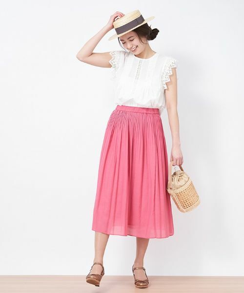 CARA O CRUZ / キャラ・オ・クルス ロング・マキシ丈スカート | ミモレ丈プリーツスカート | 詳細10