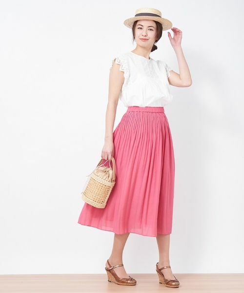 CARA O CRUZ / キャラ・オ・クルス ロング・マキシ丈スカート | ミモレ丈プリーツスカート | 詳細11