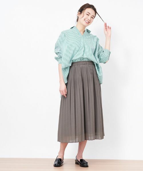 CARA O CRUZ / キャラ・オ・クルス ロング・マキシ丈スカート | ミモレ丈プリーツスカート | 詳細15