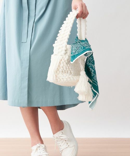 CARA O CRUZ / キャラ・オ・クルス マフラー・ショール・スヌード・ストール | 手描きイラストスカーフ | 詳細10