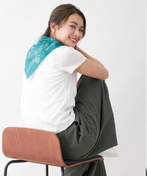 CARA O CRUZ / キャラ・オ・クルス マフラー・ショール・スヌード・ストール | 手描きイラストスカーフ | 詳細6