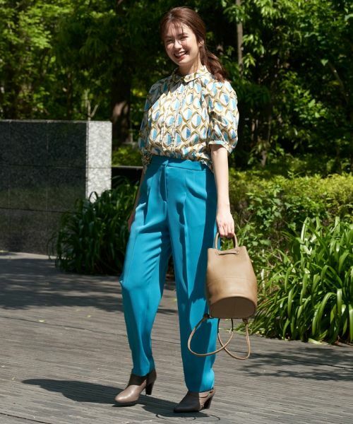 CARA O CRUZ / キャラ・オ・クルス その他パンツ | 洗える後ろゴム センタープレスパンツ【CoC by CARA O CRUZ】 | 詳細13