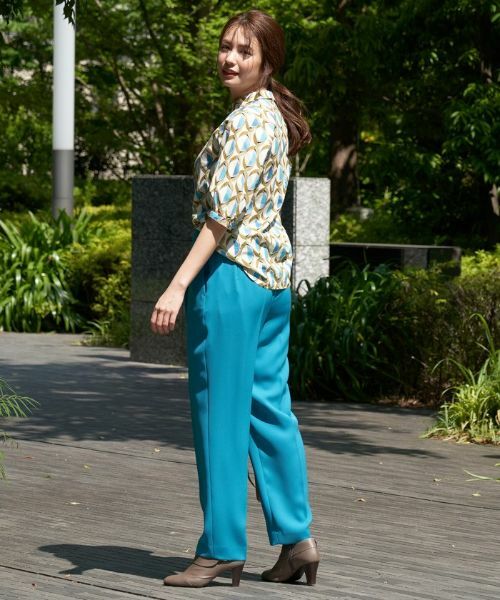 CARA O CRUZ / キャラ・オ・クルス その他パンツ | 洗える後ろゴム センタープレスパンツ【CoC by CARA O CRUZ】 | 詳細14