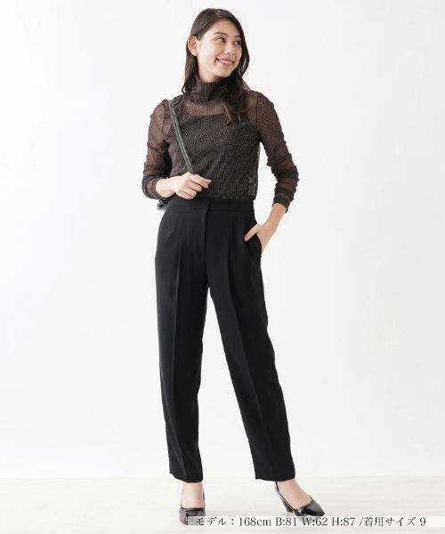 CARA O CRUZ / キャラ・オ・クルス その他パンツ | 洗える後ろゴム センタープレスパンツ【CoC by CARA O CRUZ】 | 詳細19