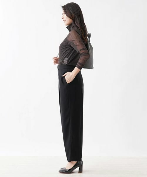 CARA O CRUZ / キャラ・オ・クルス その他パンツ | 洗える後ろゴム センタープレスパンツ【CoC by CARA O CRUZ】 | 詳細20