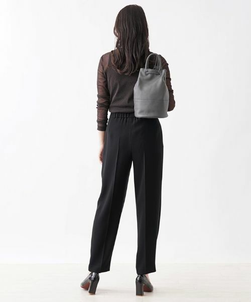 CARA O CRUZ / キャラ・オ・クルス その他パンツ | 洗える後ろゴム センタープレスパンツ【CoC by CARA O CRUZ】 | 詳細21