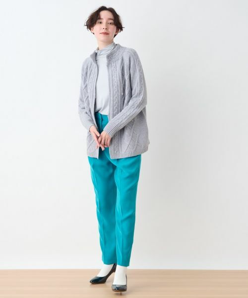 CARA O CRUZ / キャラ・オ・クルス その他パンツ | 洗える後ろゴム センタープレスパンツ【CoC by CARA O CRUZ】 | 詳細25