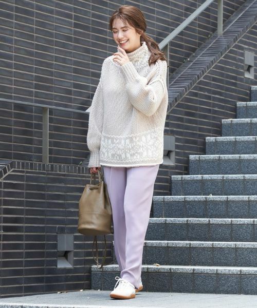 CARA O CRUZ / キャラ・オ・クルス その他パンツ | 洗える後ろゴム センタープレスパンツ【CoC by CARA O CRUZ】 | 詳細27