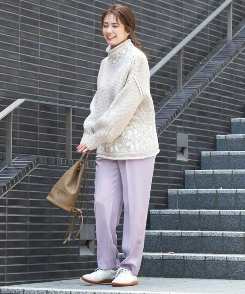 CARA O CRUZ / キャラ・オ・クルス その他パンツ | 洗える後ろゴム センタープレスパンツ【CoC by CARA O CRUZ】 | 詳細29