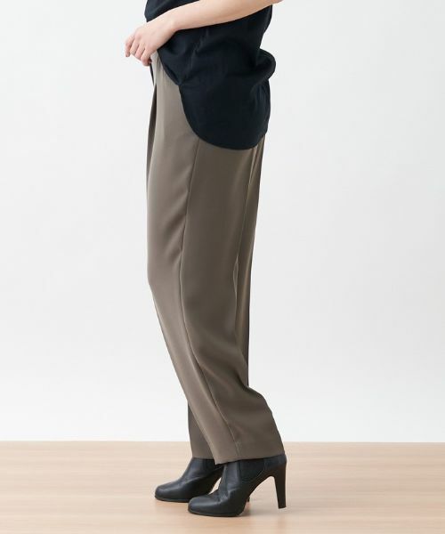 CARA O CRUZ / キャラ・オ・クルス その他パンツ | 洗える後ろゴム センタープレスパンツ【CoC by CARA O CRUZ】 | 詳細5