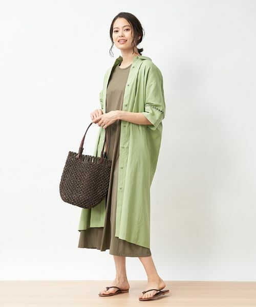 CARA O CRUZ / キャラ・オ・クルス ドレス | ウエスト配色ラインワンピース | 詳細16