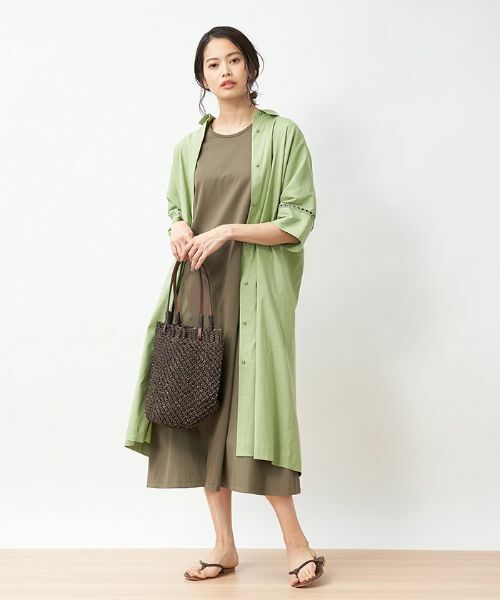 CARA O CRUZ / キャラ・オ・クルス ドレス | ウエスト配色ラインワンピース | 詳細17