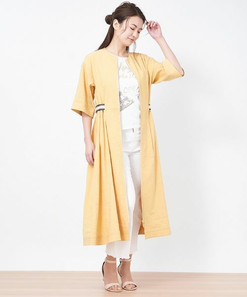 CARA O CRUZ / キャラ・オ・クルス ドレス | ウエスト配色ラインワンピース | 詳細18