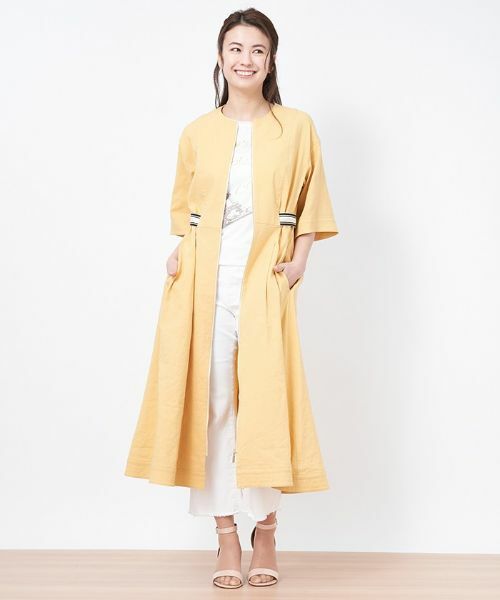 CARA O CRUZ / キャラ・オ・クルス ドレス | ウエスト配色ラインワンピース | 詳細19