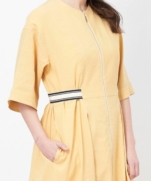 CARA O CRUZ / キャラ・オ・クルス ドレス | ウエスト配色ラインワンピース | 詳細21