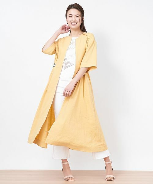 CARA O CRUZ / キャラ・オ・クルス ドレス | ウエスト配色ラインワンピース | 詳細7